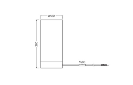 Stolní lampa Stolní svítidlo Stojací dekorativní E14 Šedá USB-C Dekor Ledvance