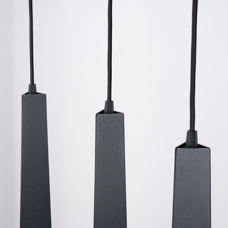 PRYSM 3L 3xG9 Černá skandinávská stropní závěsná lampa SOLLUX