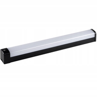 LED nástěnné a stropní svítidlo koupelnové svítidlo s vypínačem 20W 4000K IP44 80cm černá KANLUX