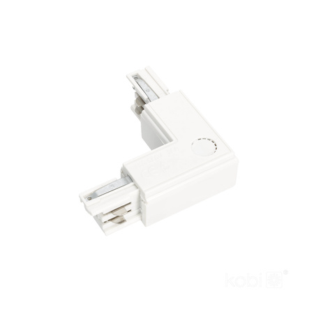 Přípojnicový spínač 3-okruhový L Pravý venkovní bílý Kobi