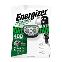 VISION ULTRA RECHARG LED čelovka 400lm vodotěsná dobíjecí ENERGIZER