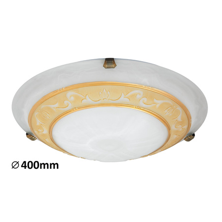Plafond LED stropní svítidlo Povrchová montáž 2x E27 White Classic Laretta Rabalux