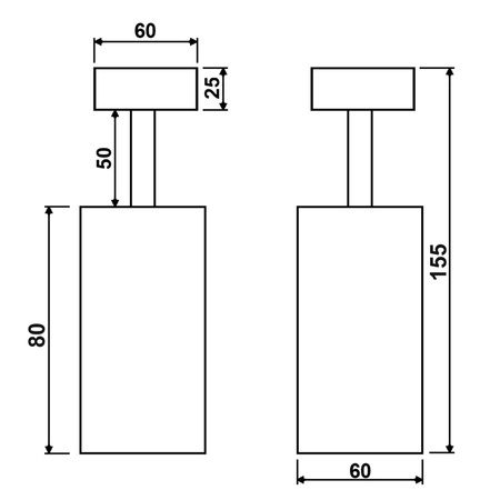 Nástěnné svítidlo GU10 QUANTUS White