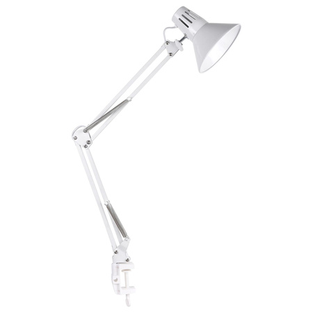 Stolní lampa E27 bílá Pracovník Sanico Goldlux