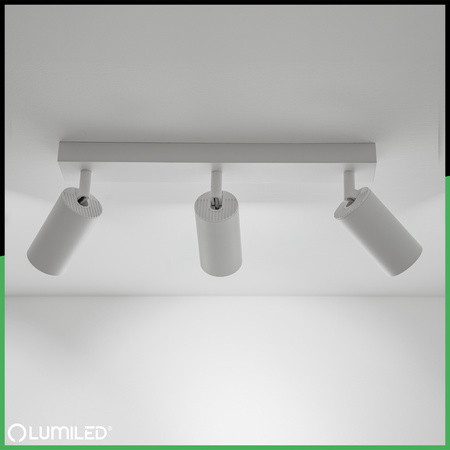 Stropní svítidlo SPOT TUBA Reflektor Halogenové svítidlo 3x GU10 TABULA LUMILED