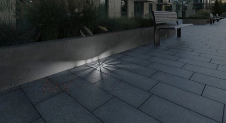 LED 1W 6500K studená IP65 IK09 Kruhová zem šedá ROGER KANLUX