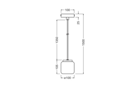 Dekorativní stropní závěsné svítidlo GU10 Overhang White Lastryko Decor Ledvance