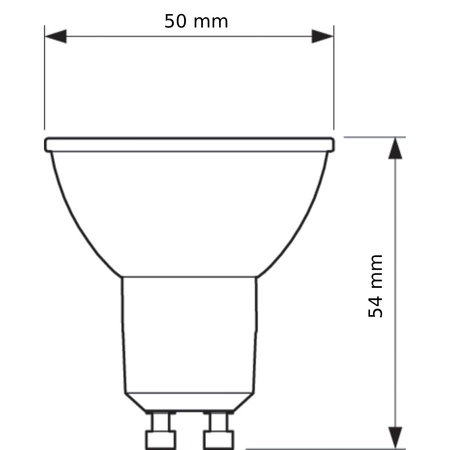 LED žárovka GU10 4W = 50W 350lm 4000K neutrální bílá 36° PHILIPS stmívatelná