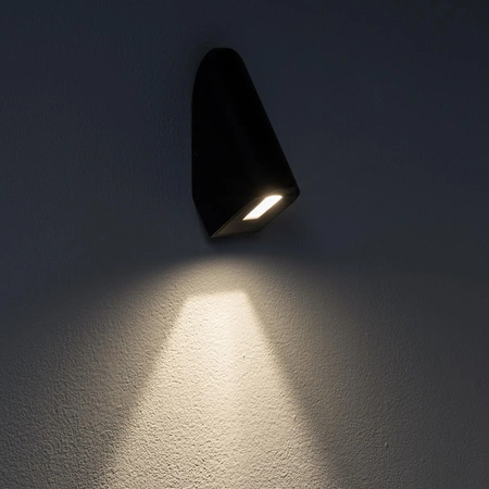 Venkovní zahradní lampa Nástěnné svítidlo LED 3W 130lm 3000K Teplá černá Vodotěsné IP54 Moderní CLINE 11377 Nowodvorski