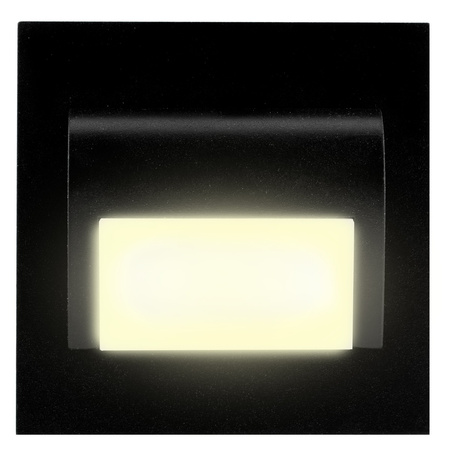 Schodišťové svítidlo DECORUS 9 LED 1.2W Teplá bílá Black ProVero