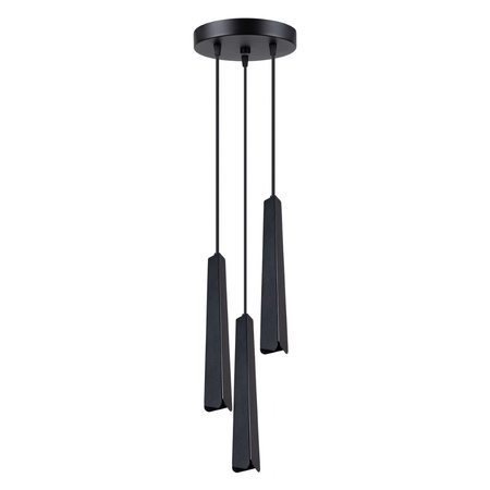 PRYSM 3P 3xG9 Černá skandinávská stropní závěsná lampa SOLLUX