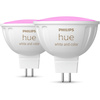 2PAK LED MR16 6,3W CCT RGB PHILIPS HUE White & COLOR Ambiance Bluetooth Zigbee žárovka