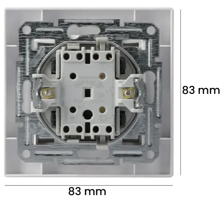 Zvonek Tlačítkový spínač zvonku IP20 BÍLÁ