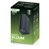Zahradní nástěnná lampa 2x GU10, Černá ALLIUM LUMILED