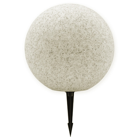 Venkovní zahradní lampa 230V E27 BULL 30cm Kámen