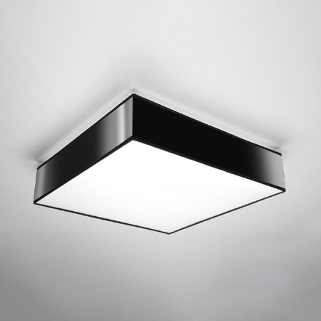 Svítidlo pro povrchovou montáž HORUS 4xE27 Plafond Square 55cm Moderní černobílé SOLLUX