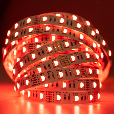 LED pásek 12V, 72W 300LED 5050 RGB + Studená bílá 12mm 5m LUMILED