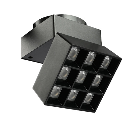 LED magnetické kolejnicové světlo 16W 1380lm 4000K neutrální CRI90 36° černá VIDEX