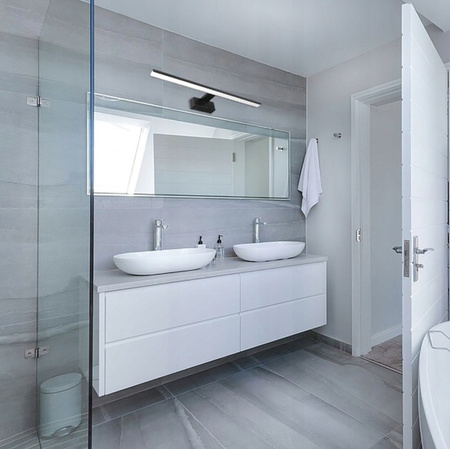 BESTA LED SVÍTIDLO DO KOUPELNY 12W 4000K 50CM IP44 ČERNÁ