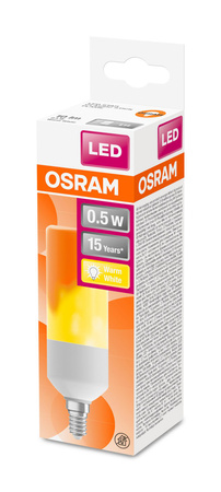 LED žárovka T45 Tubular E14 0,5W 10lm 1500K Warm 330° STAR STICK Osram