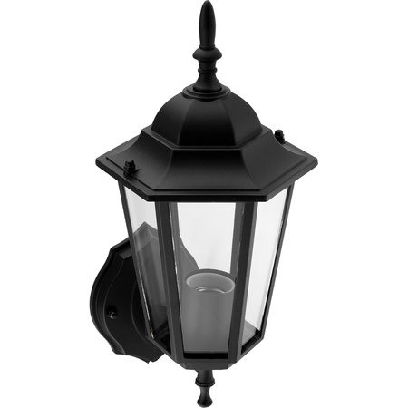 Zahradní nástěnná lampa lucerna E27, Černá BELLIS LUMILED