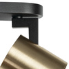 Nástěnné svítidlo Stropní svítidlo Nastavitelné LED GU10 Round Black Gold Laurin Kanlux