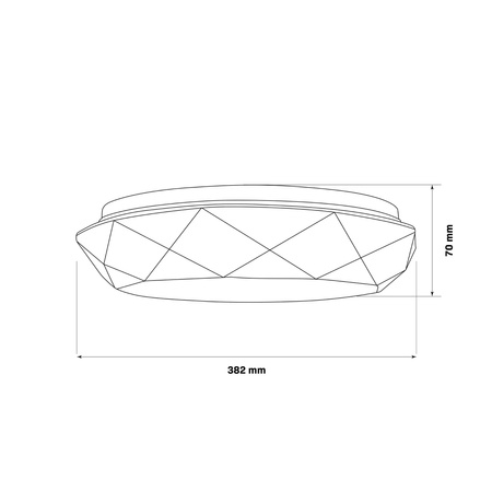 Plafond LED stropní svítidlo 48W 5300lm CCT 120° bílá IP44 Pilotní stmívatelné Galaxy Sanico Goldlux