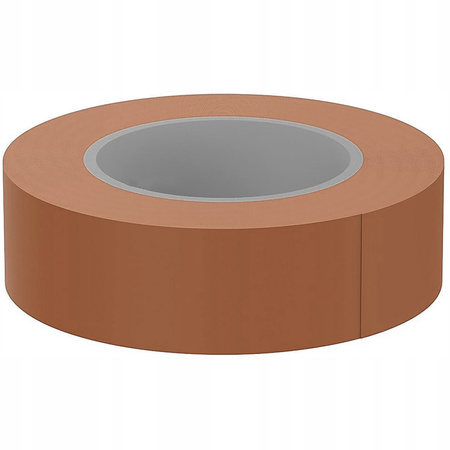 Silná PVC vodotěsná izolační páska 19 mm x 0,13 mm hnědá 20 m