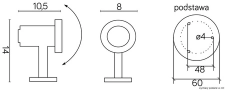 Venkovní stojací zahradní lampa REFLEKTOR Emy 7062 GU5.3 14cm Su-Ma