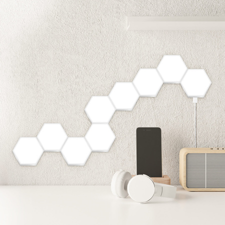 MAYA RGBW LED dekorační lampa 9 kostek RF dálkové ovládání Sanico Goldlux