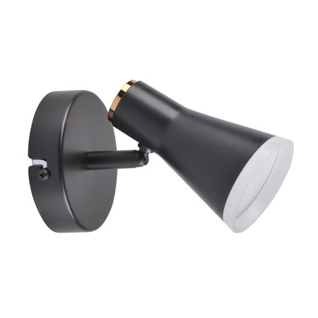 Nastavitelné nástěnné svítidlo 4.2W LED BERG 1 černá 3000K GOLDLUX (Polux)