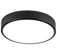Stropní LED stropní svítidlo nástěnné svítidlo kulaté 3300 lm 40W 4000K IP22 černá