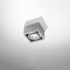 Svítidlo pro povrchovou montáž QUATRO 1 GU10 ES111 Spot Square Grey SOLLUX