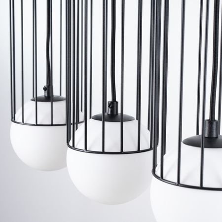 BRINA Závěsné stropní svítidlo 3L 3xG9 černé Moderní SOLLUX