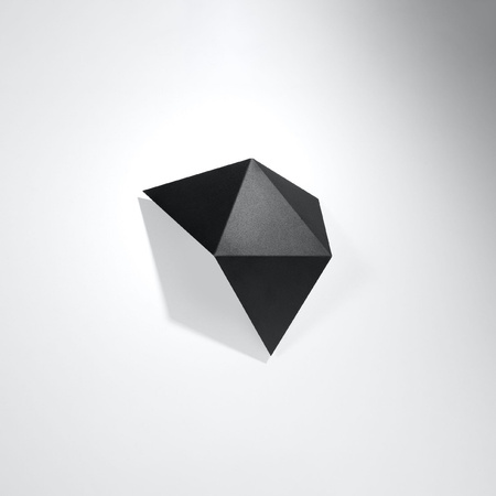 LED SOLIDO 2xG9 Nástěnné svítidlo Trojúhelníková černá SOLLUX