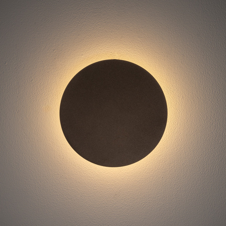 Nástěnné svítidlo LED 7W 60lm 3000K Warm Brown Modern RING LED S 10315 Nowodvorski