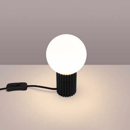 Stolní stolní lampa G9 Round Black Modern Matte Halo Sollux