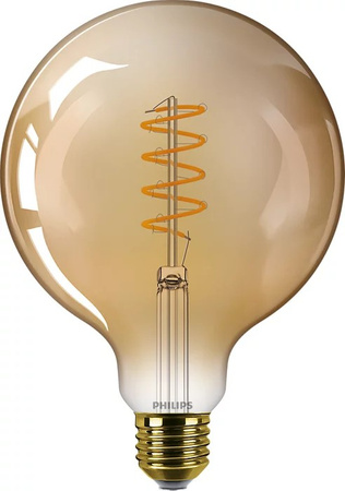 Globe E27 G120 LED žárovka 7.3W = 50W 640lm 2200K Teplá bílá Filament Jantar PHILIPS Stmívatelné