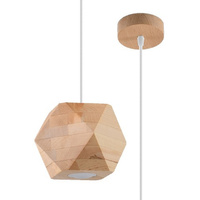 LED závěsné stropní svítidlo WOODY GU10 z přírodního dřeva SOLLUX
