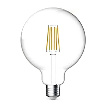 LED žárovka E27 G125 12W=100W 1150lm 4000K Neutrální bila White 360° Filament