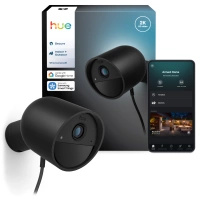 Venkovní kabelová kamera IP 2K QHD 1440p CMOS Black Zigbee WiFi SMART Security Camera Secure Philips HUE