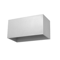 Nástěnné svítidlo QUAD MAXI 2xG9 Up-Down Rectangular Minimalist Grey SOLLUX