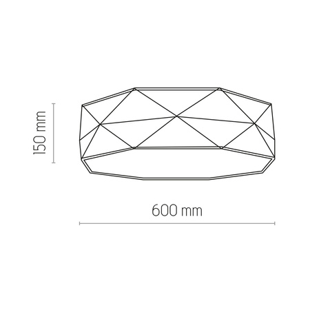 KANTOOR NATURE Plafondové stropní svítidlo kulaté bílé a béžové plátno 60cm 15W 4xE27 6195 TK Lighting