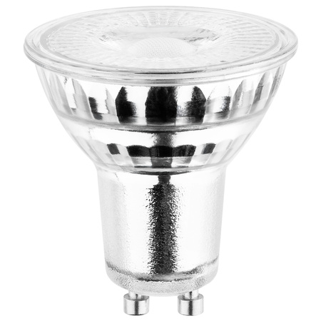 Žárovka LED GU10, 6W = 50W 580lm 3000K Teplá bílá 38° Skleněná LUMILED