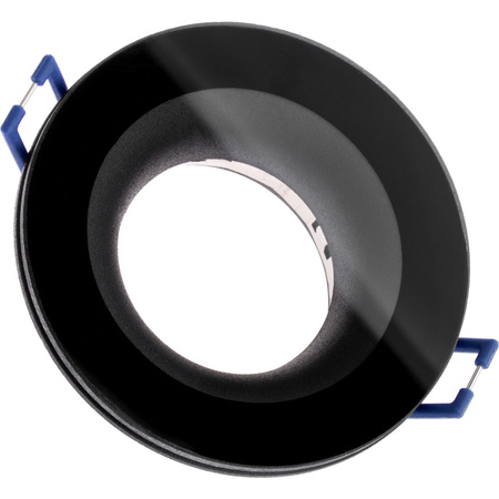 AQUA HALOGEN Svítidlo zapuštěné pevné kulaté černé GU10 IP44