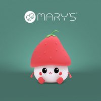 Dětské LED noční světlo 0,95W 3000K teplé dobíjecí 1200mAh bílé|Červená MARY'S TRUSKAWKA
