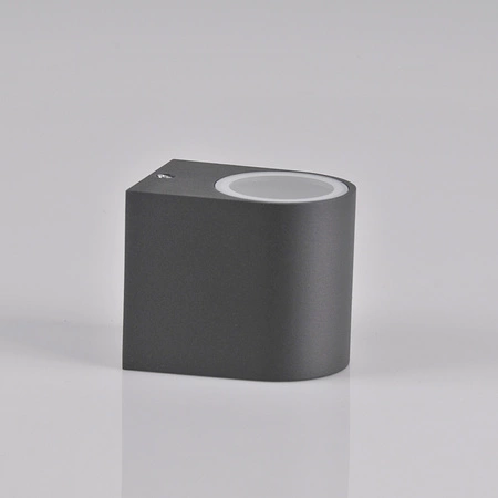 Venkovní nástěnné svítidlo s LED 1x GU10 BOSTON GOLDLUX (Polux) ALUMINIUM GRAY oválné