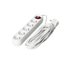 Prodlužovací kabel Zástrčka 5 x uzemněná zásuvka Power Strip On/Off Switch 5m White Linea Kobi