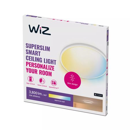 Plafond LED světlo pro povrchovou montáž 32W CCT bílé SMART WiFi WiZ