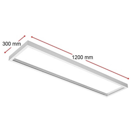 Přisazený rámeček pro LED Panel 120 x 30 cm ECOLIGHT